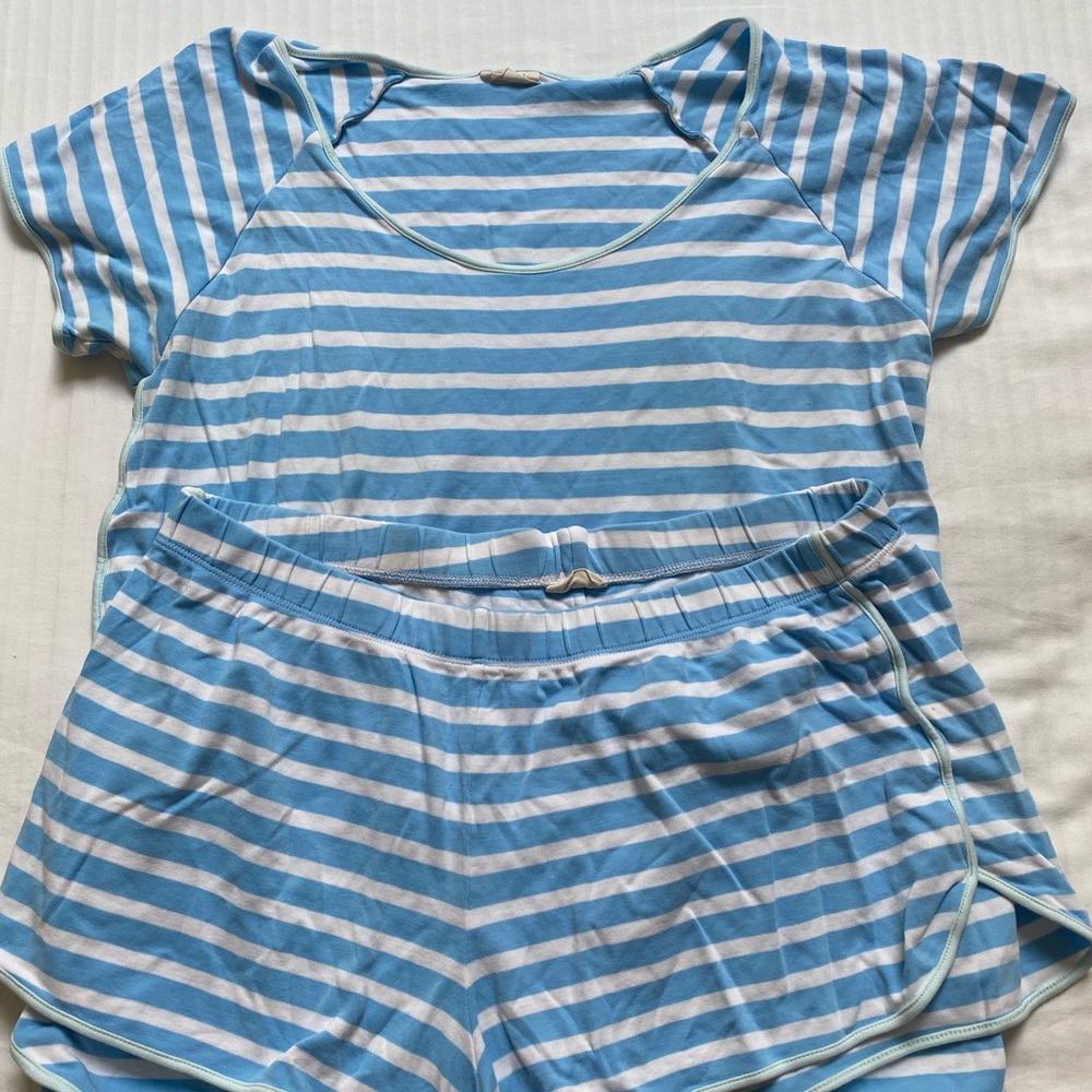 Lake Pajamas Blue Set size Large